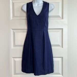 Kate Spade Navy Linen Pencil dress